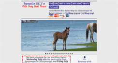 Desktop Screenshot of barnaclebillswildponyboattours.com